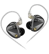KZA COUSTICS KZ Vader Pro Hi-Fi 6-Unit Dynamic Headphones, Enhanced Bass & High Resolution, 3-Zon...