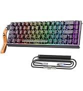 ATTACK SHARK X68 MAX HE 60% Wired Magnetic Switch Keyboard,Full Aluminum CNC,0.005mm RT Accuracy,...