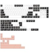 KBDiy Olivia Female keycaps PBT Double Shot Keycap Set,174 Keys Pink Keycaps 60 Percent Cherry Pr...