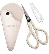 HITOPTY Vintage Small Embroidery Scissors with Cover Detail Shears Mini Scissor for Needlework Th...