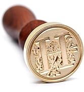 Medieval Initial Alphabet Wedding Engagement Party Invitation Wax Seal Stamp, Brass Head Wooden H...