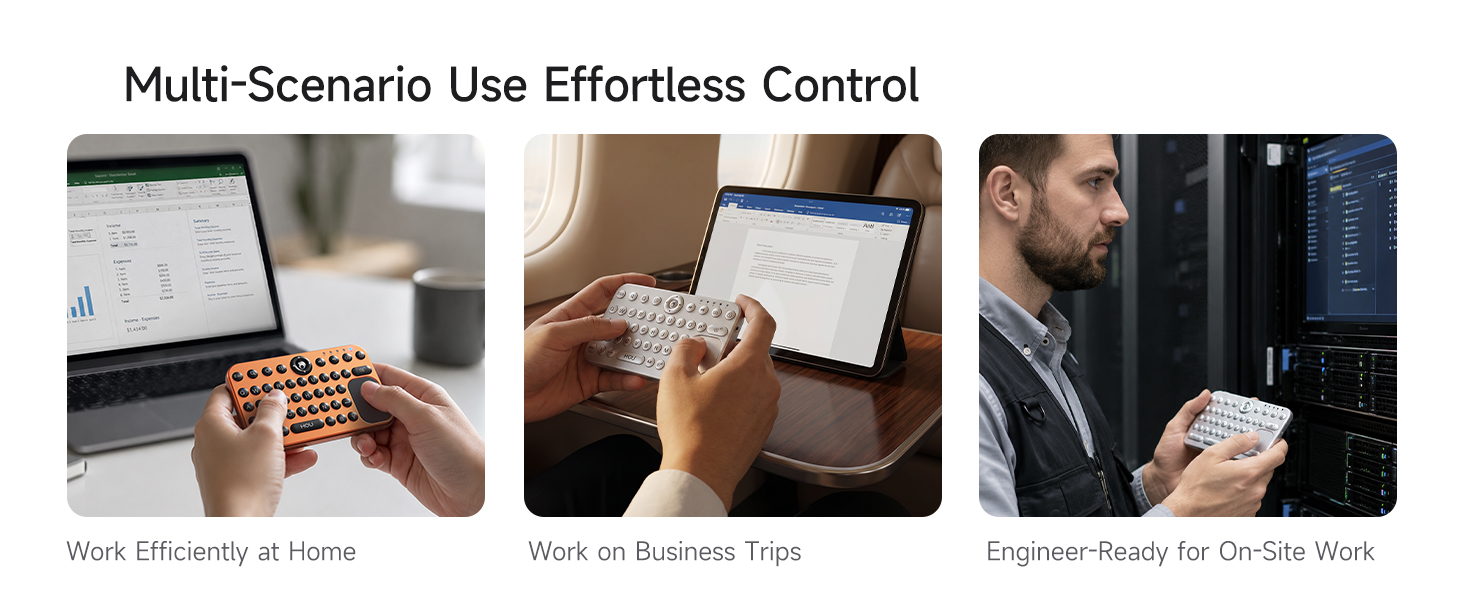 Mini keyboard switching among 3 devices
