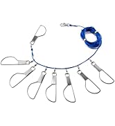 Alwonder Fish Stringer 16ft/6.5ft, Fishing Stringer with Stainless Steel Swivels Snaps Lock and H...