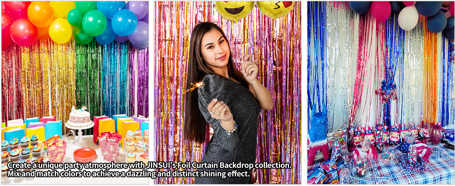tinsel backdrop