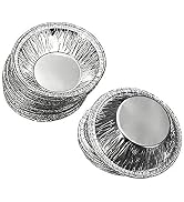 GOEGE 250 Pcs Disposable Aluminum Foil Cups Baking Bake Muffin Cupcake Tin Mold Round Egg Tart Ti...