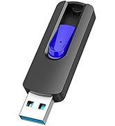 JUANWE 256GB USB Drive, Thumb Drive USB 3.0 Flash Drive USB Storage Flash Drive 256 GB, Retractab...