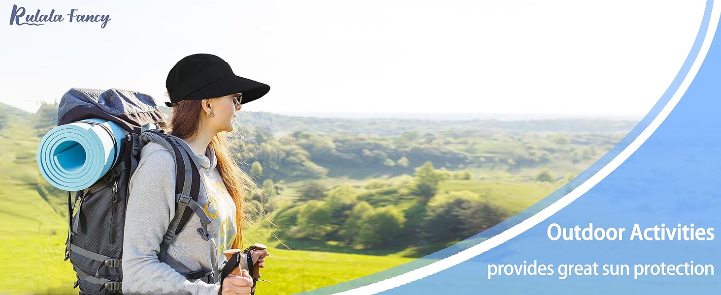 visors suitable for outdoor activities such as beach, holiday, travel, hiking, camping, backpack