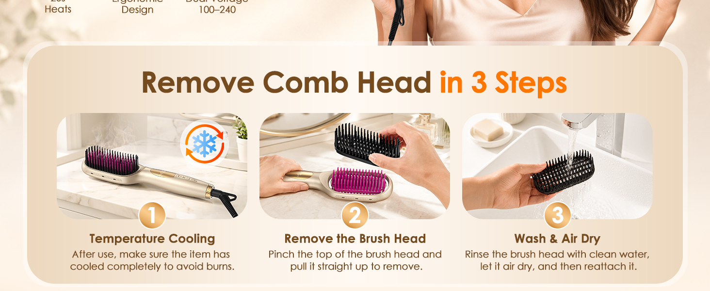 Hair Straightener Brush