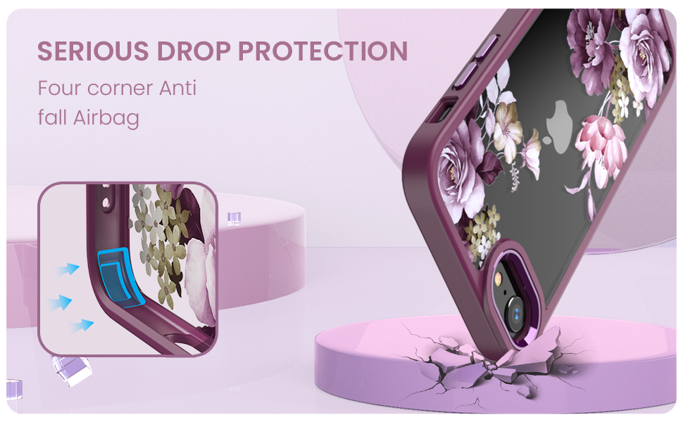 Four-corner airbags to prevent your phone from any drops and clashes.