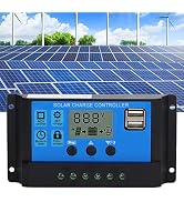 12V 24V PWM Solar Controller MPPT Solar Charger with LCD Display, USB Output (100A)