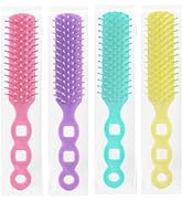 Hair Brushes in Bulk Individually Wrapped for Homeless,Plastic Hair Brush for Curly Wavy Hair,Det...