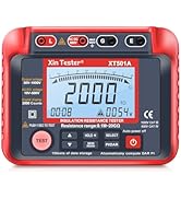 Xin Tester 1000V High Voltage Insulation Resistance Tester,Auto Earth Grounding Resistance Meter,...