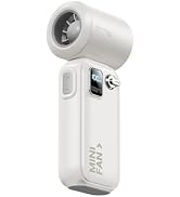 KIMMOO Mini Portable Handheld Turbo Fan, 100 Speeds, Ultra-Powerful 22237RPM, LED Display, 3600mA...