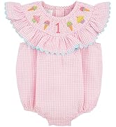 Mud Pie Baby Girls' Smocked Birthday Bubble