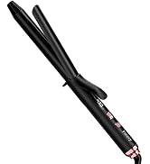 Farery Long Barrel Curling Iron 1 Inch, Ceramic Curling Iron for Thin Hair, Infused Argan Oil & K...