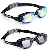 Vorshape Swim Goggles 2 Pack Anti Fog Swimming Goggles, No Leaking UV Protection Pool Goggles for...