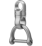 TISUR Swivel Key Ring Clips for Keychains, 360°Rotatable Metal Carabiner Key Chain Hooks for Keys...