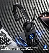 wireless headset with mic for work