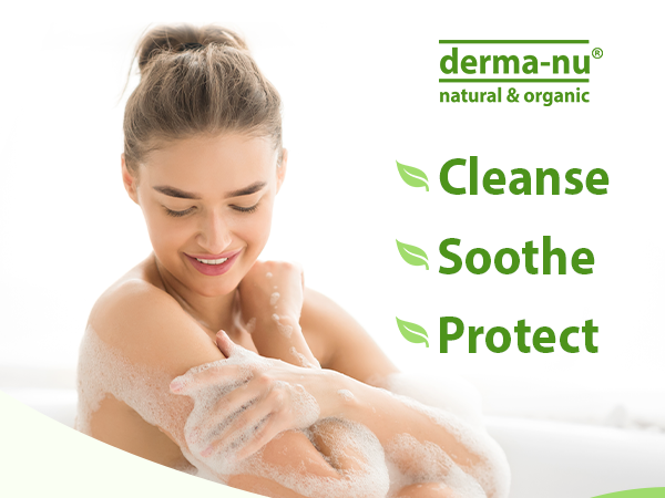 derma nu natural and organic cleanse soothe protect