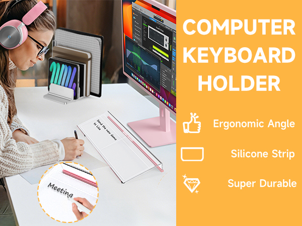 acrylic keyboard riser lift for desk