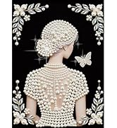 Tontut Adult Diamond Painting Kit Goddess in a Pearl Dress with a Butterfly in the Background” 5D...