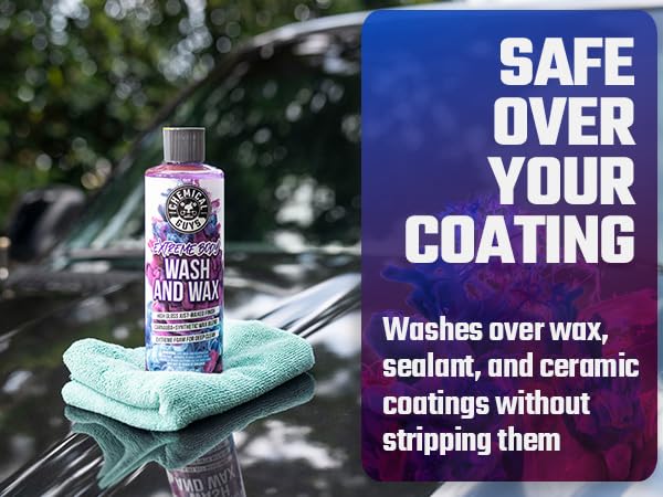 Foams through a cannon, foam gun, or bucket for a slick, scratch-free clean every time.