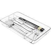 Lonian Cutlery Tray, No-Slip Drawers Organizer for Utensils Storage and Organising in Kitchen, Co...