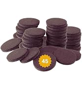 CASAMAX Premium Felt Furniture Pads - 45 Pieces – Ultimate Floor Protectors for Hardwood, Tile & ...