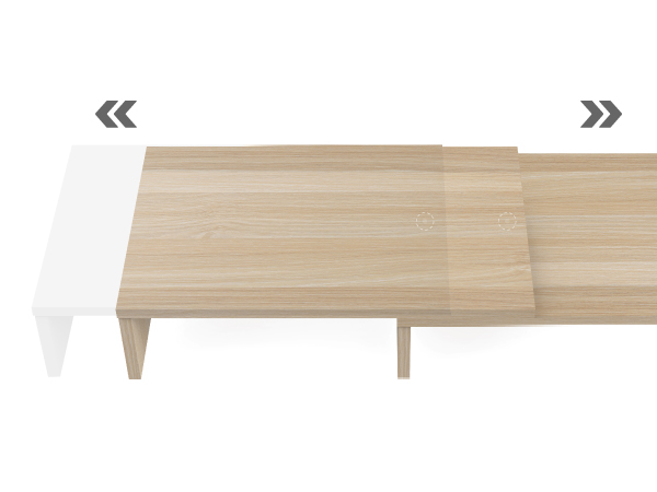 Sequence of images showing a foldable laptop stand in wood tone material, demonstrating its compact folding mechanism and portability features.