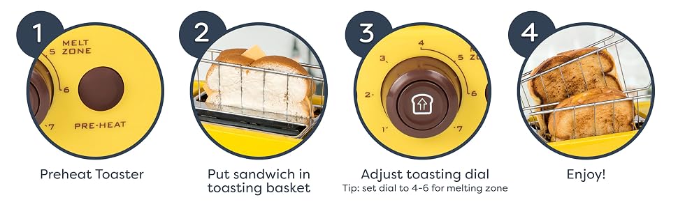 Preheat toaster