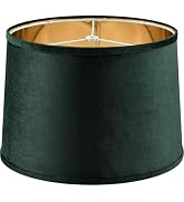 Luxurious Gold Mirror Reflection Green Drum Lamp Shade Large 1 Pack, 14 * 16 * 11 Inch (Spider), ...