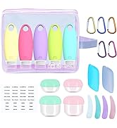 Bpluma 22 Pack Travel Bottles Set for Toiletries Leak Proof Silicone Squeezable, TSA Approved Tra...