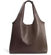 HOXIS Women's Hobo Bag Soft Vegan Leather Tote Oversized Slouchy Handbag for Shopping,Weekender,Work
