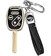 MILD EAST for Honda Key Fob Cover with Keychain, Car Key Case Shell Protector for Honda Accord 20...