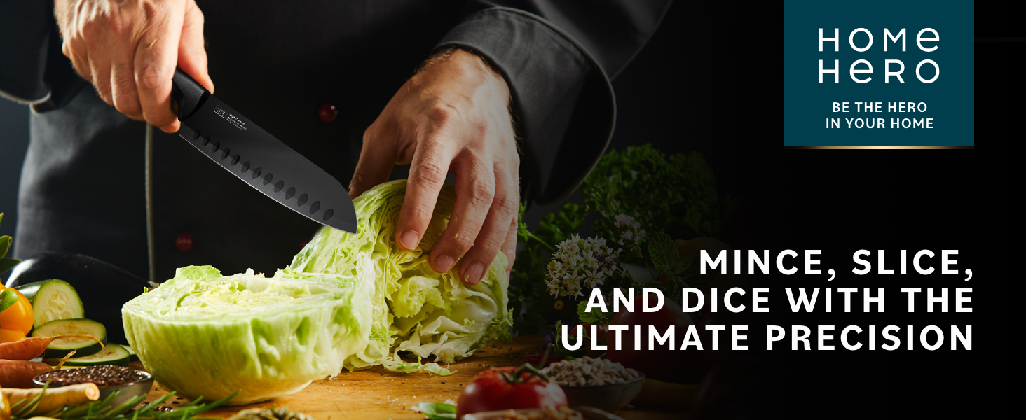 Home Hero's Santoku Knife, Kitchen Knife