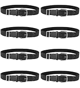 SAYAYA 8 PCS Youths Baseball Belts Softball Belts Adjustable Elastic Baseball Uniform Belt for Bo...