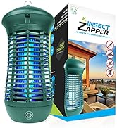 Livin’ Well Green Bug Zapper Indoor Outdoor - 4000V High Powered Electric Mosquito Zapper Home Pa...