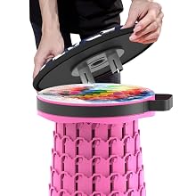 portable folding stool collapsible stools for adult telescoping retractable camping stools fishing