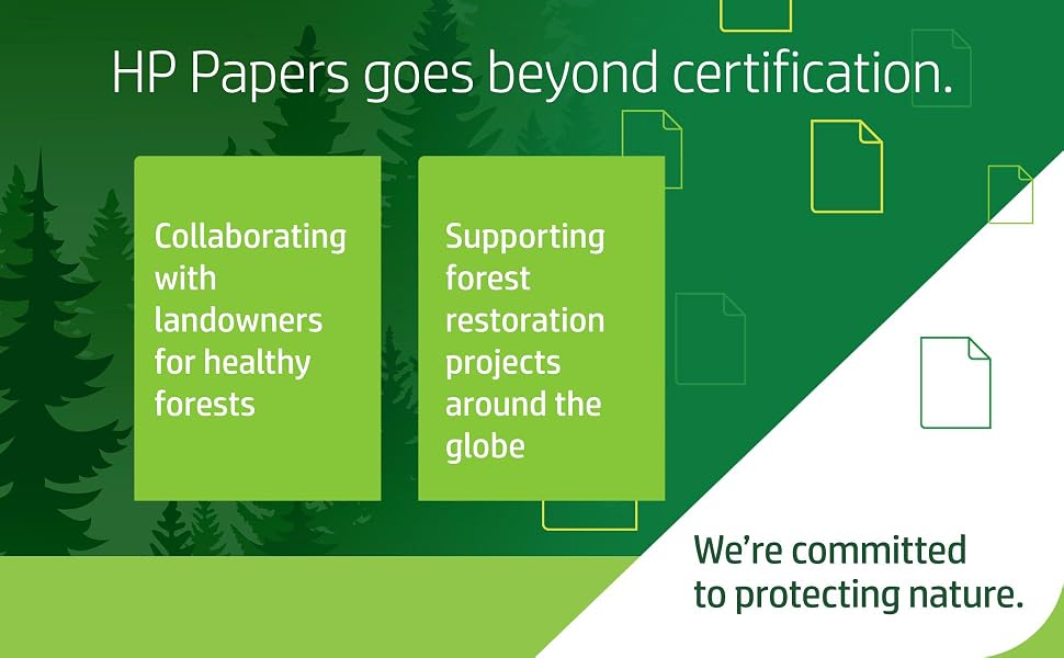 HP Papers goes beyond certification - healthy forests - forest management around the globe