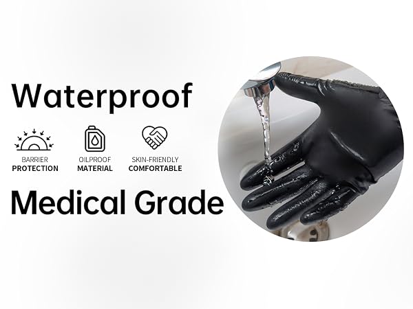waterproof medical grade barrier protection gloves