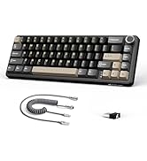 ATTACK SHARK X66 60% Wireless Mechanical Gaming Keyboard with Volume Knob, Gasket Hot Swappable C...