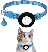 Airtag Cat Collar, Apple Air Tag Cat Collar with Safety Buckle and Bell, Reflective Cat Collar in...