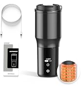 EAST MOUNT Smart Temperature Controlled Mug,Heated Coffee Mug,16 Hours Battery Life,Vacuum Insula...