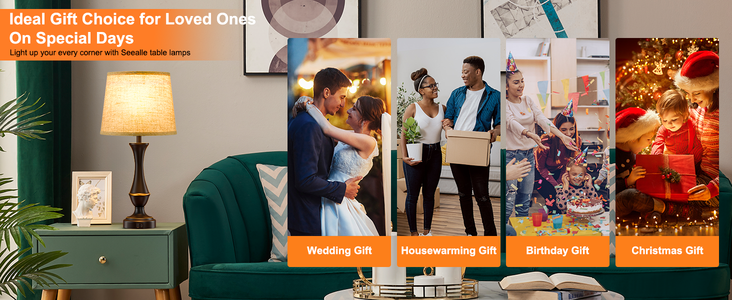 night stand lamps set 2