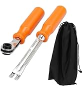 Espusta Slack Adjuster Tool Set with Double Square Ratchet Wrench, 2PCS Slack Adjuster Release To...