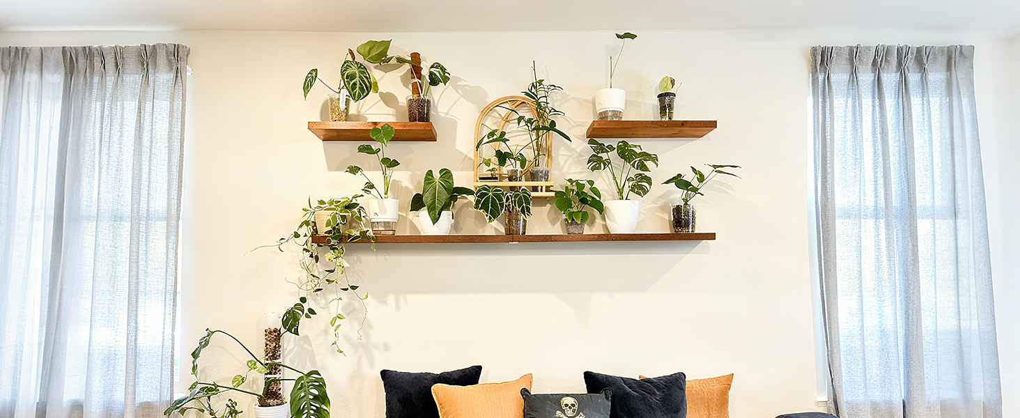 floating plant shelves