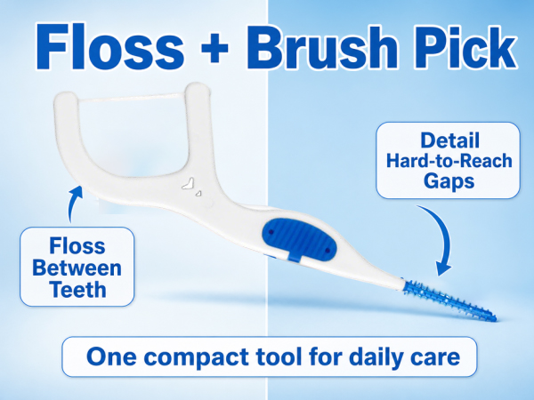 Dental Floss Picks Interdental Brushes