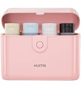 HUITAI Travel Bottles with Case, 4x2oz TSA Approved, Leak-Proof, Press to Unlock, Compact & Porta...
