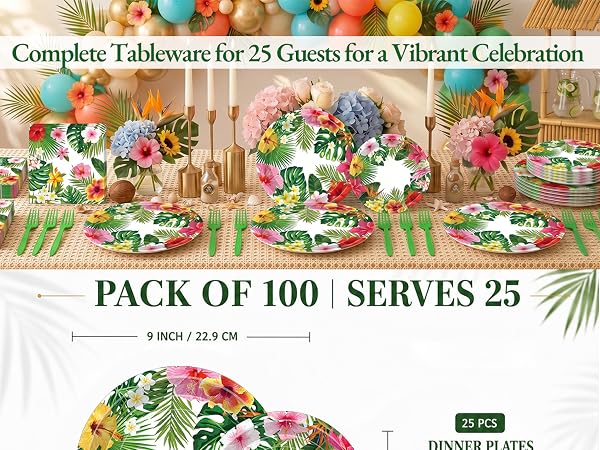 Tropical Luau Tableware