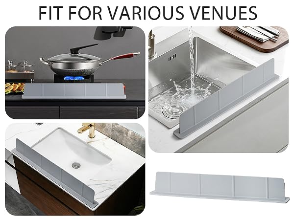 sink guard splash kitchen water silicone strip front edge mat faucet premium protectors backsplash